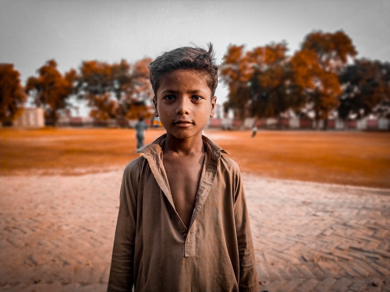 Portrait of an Unkempt Boy